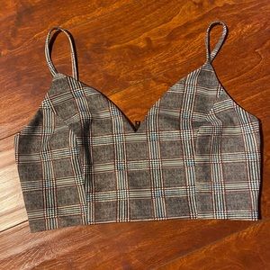 Windsor Plaid crop top